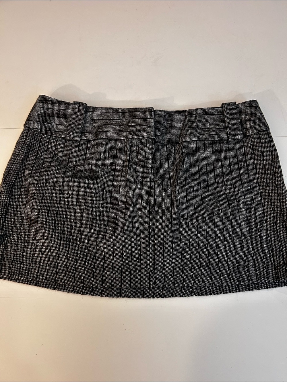 Charlotte Russe Charcoal Pinstripe Mini Skirt